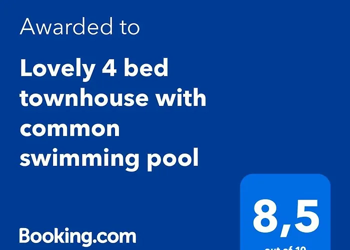 Lovely 4 Bed Townhouse With Common Swimming Pool