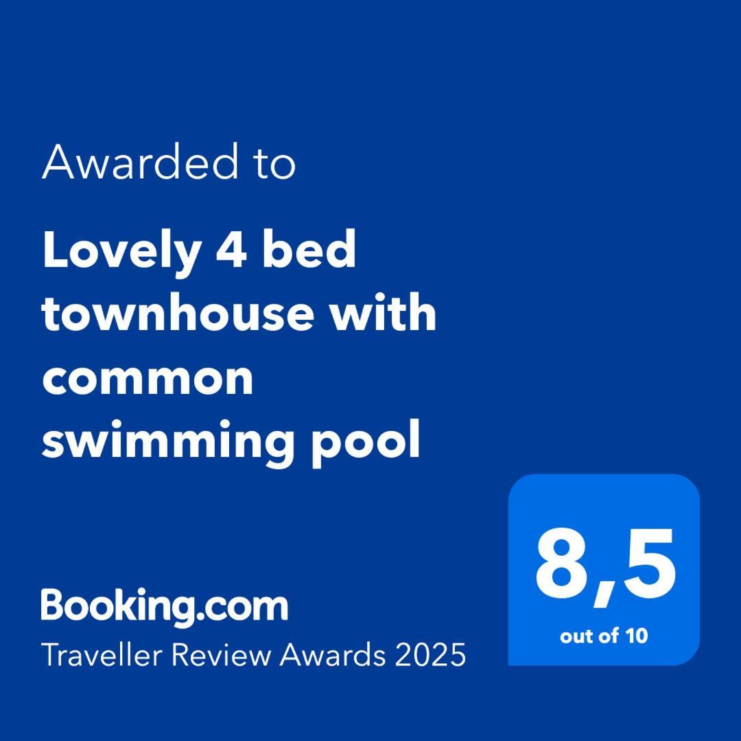 Lovely 4 Bed Townhouse With Common Swimming Pool